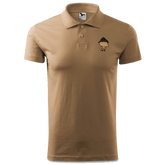 Da Oid Sinzer Musikinstrumente Polo Shirt Herren Sand Leonhardspfunzen Front